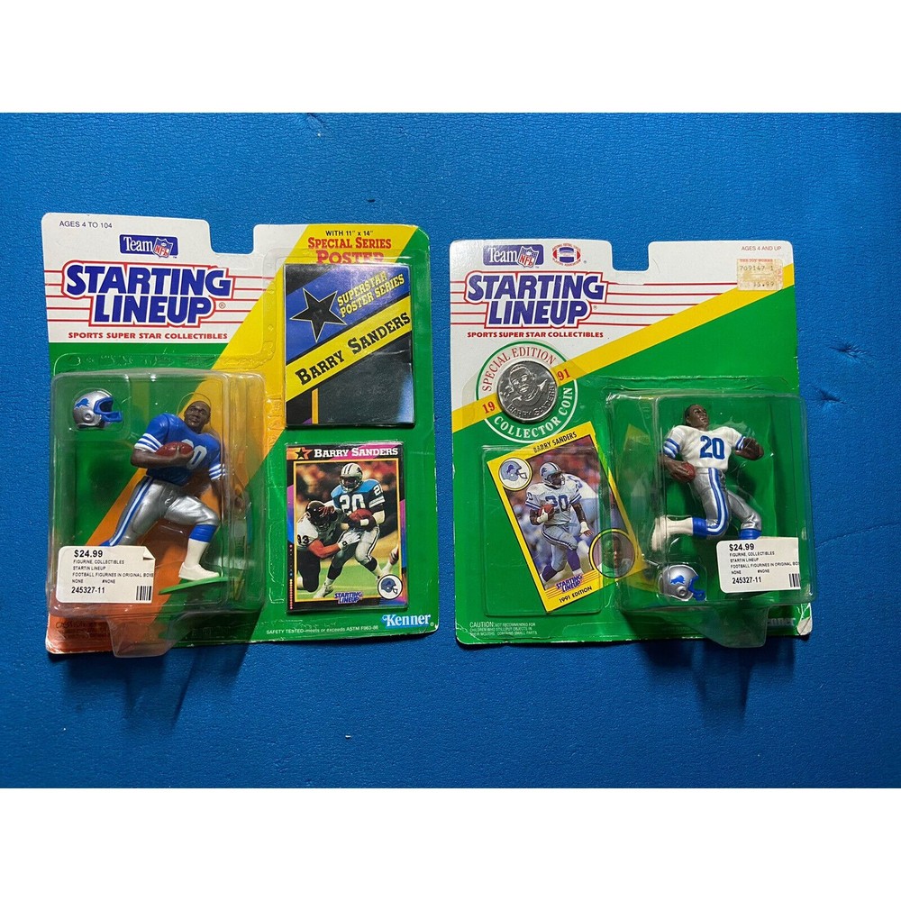1991 & 1992 Barry Sanders Starting Lineup Action Figure